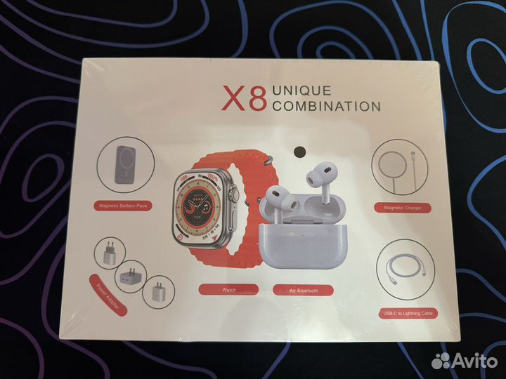 Смарт часы Watch 8 Ultra в наборе 6в1