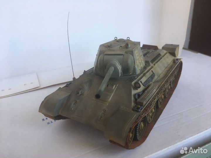 Модель танка Т34/76 в масштабе 1/35