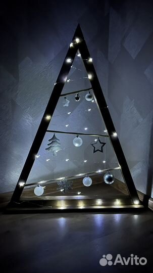 Ель искуственная деревянная елка эко сосна 97 см