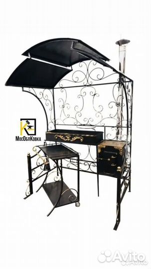 Мангал с крышей