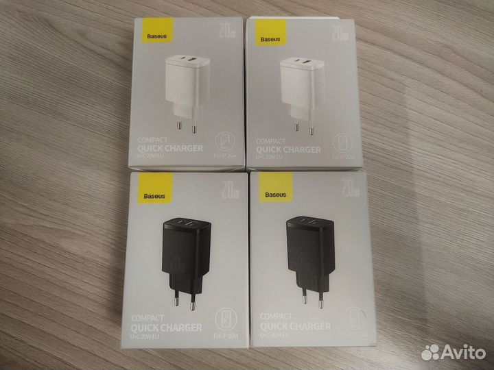 USB-C + USB 20W Быстрая Зарядка / QC / PD