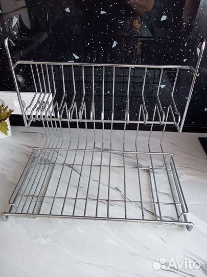 Полки и сушилка для посуды на рейлинги