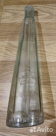 Пивная бутылка,старинная граненая