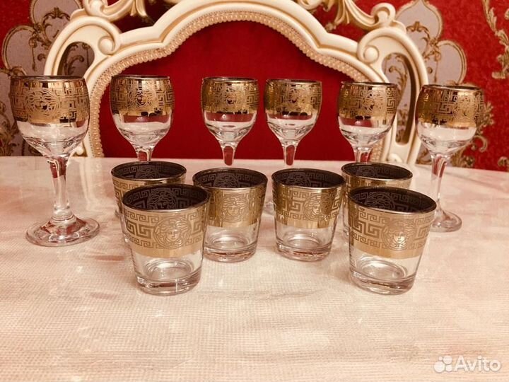 Versace рюмки,стопки для водки,настойки