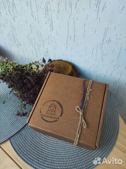 Подарок учителю Мёд Чай Свечи Мыло Ручная работа