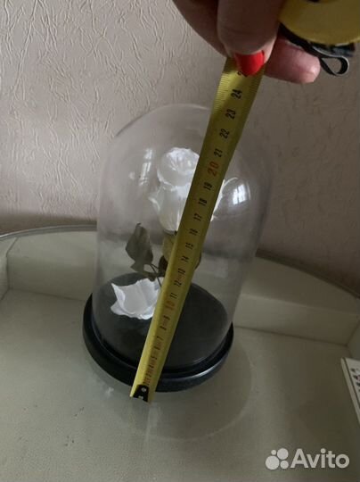 Роза в колбе украшение для дома