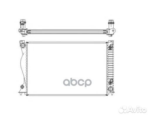 Радиатор двигателя (Al) audi A6 2.4 04- 58220 5