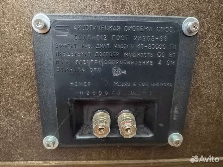 Колонки Союз 50 ас-012