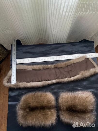 Соболь воротник и манжеты
