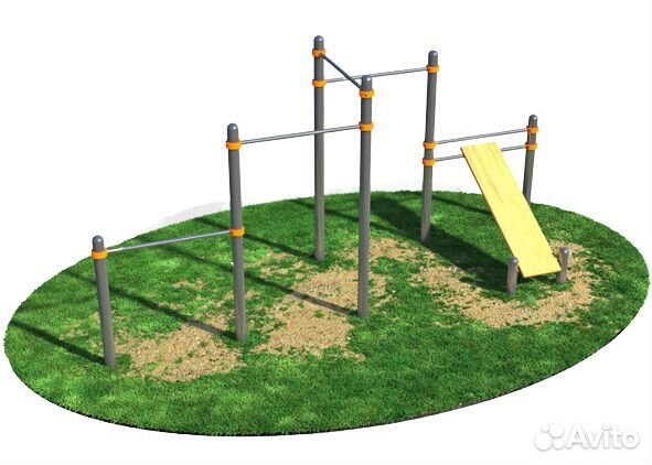 Скамья для пресса С четырьмя турниками свс-24-М 7