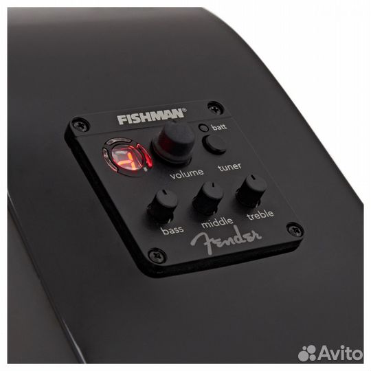 Fender Squier SA-105CE Dreadnought Black W/Fishman