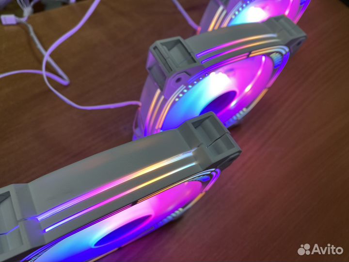 Вентиляторы для пк 120мм RGB (белый)