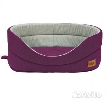 740532 лежанка Эколен» №3 49*33*17 см баклажан нов