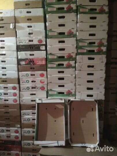 Коробки картонные б/у для овощей и фруктов