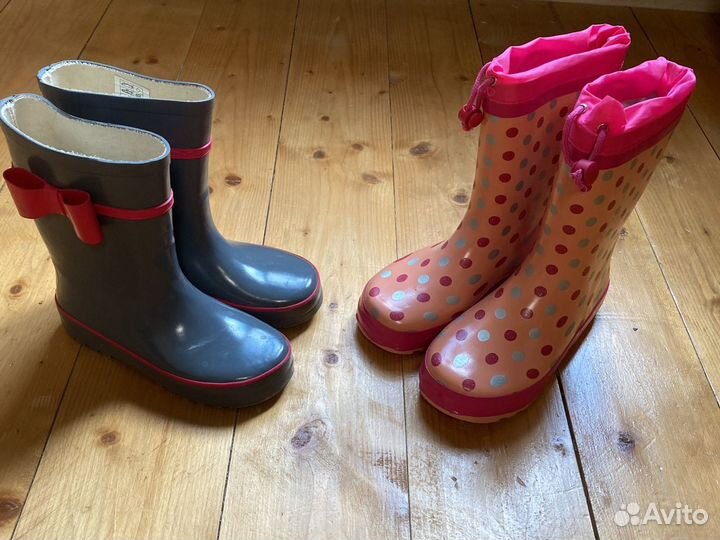 Резиновые сапоги 30 размер и 34 размер