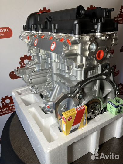 Новый двигатель (мотор) hyundai Solaris Kia Rio 3