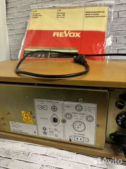 Усилитель revox a78. Тюнер revox a 76