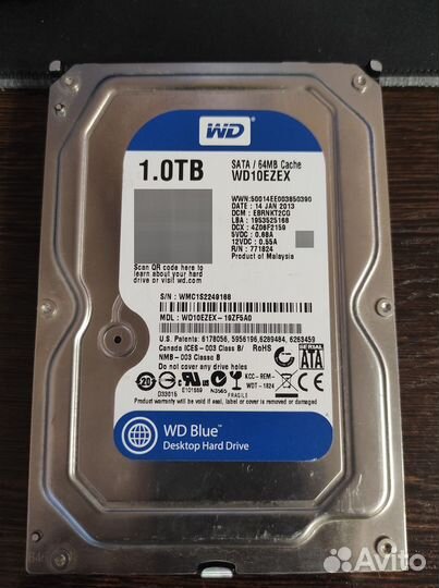 Жесткий диск WD Blue 3.5 1tb