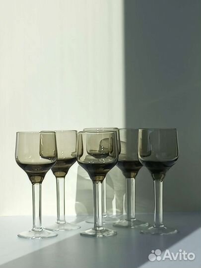 Набор Рюмки Цветное стекло СССР Винтаж 50 мл