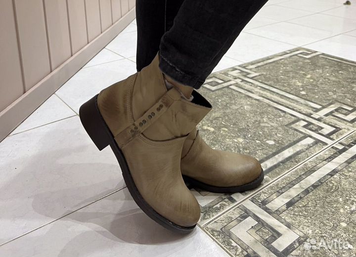 Полусапоги натуральная кожа