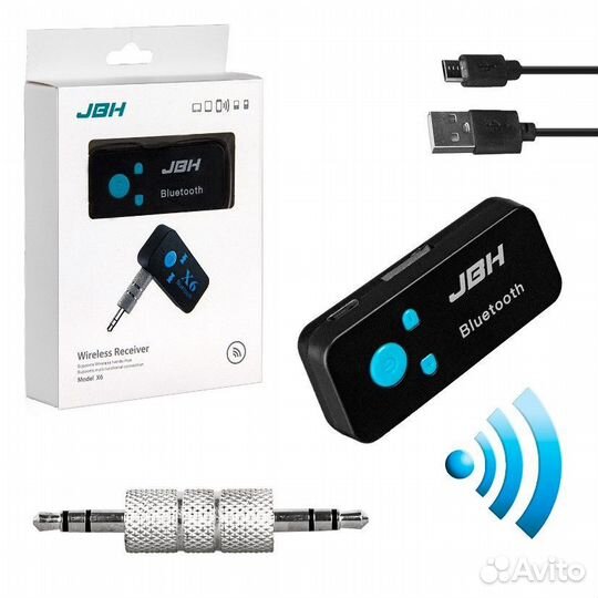 Блютуз ресивер AUX X6 JBH Mini Jack 3.5