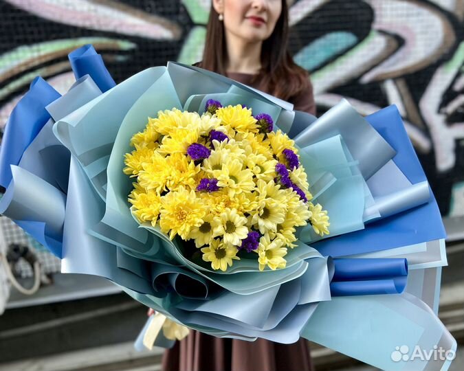 Букеты Композиции из хризантем / цветы / доставка