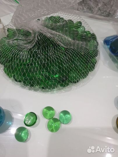 Капли стеклянные, капли марблс, шарики стеклянные