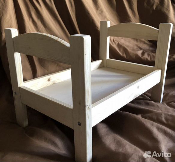 Детская кроватка для кукол деревянная стиль IKEA