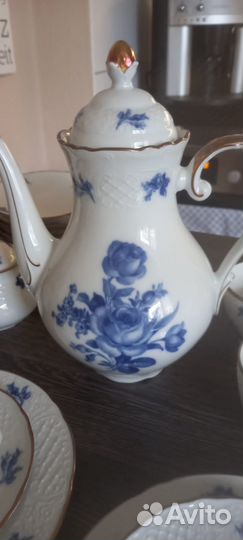 Чайный сервиз Schumann,кобальт 6 персон Германия
