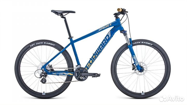 Велосипед forward apache 27,5 X (16 ск) син/сереб