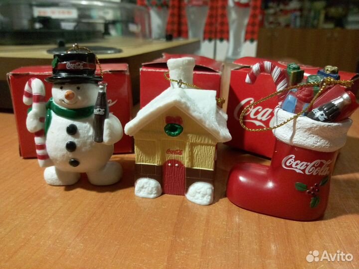 Елочные игрушки Coca cola