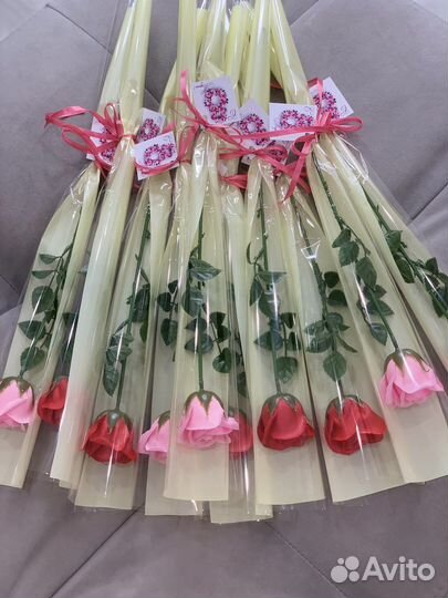 Розы мыльные штучно