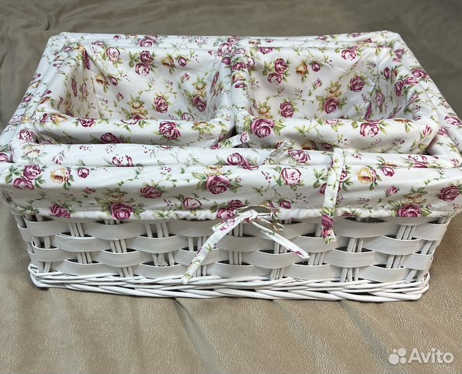 Набор плетеных корзин