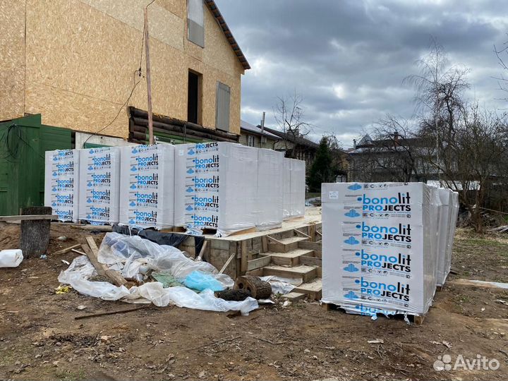 Строительные и перегородочные блоки Бонолит