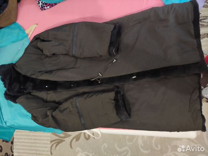 Шуба мутоновая с норкой 42-44