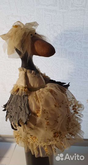 Интерьерная кукла-ворона