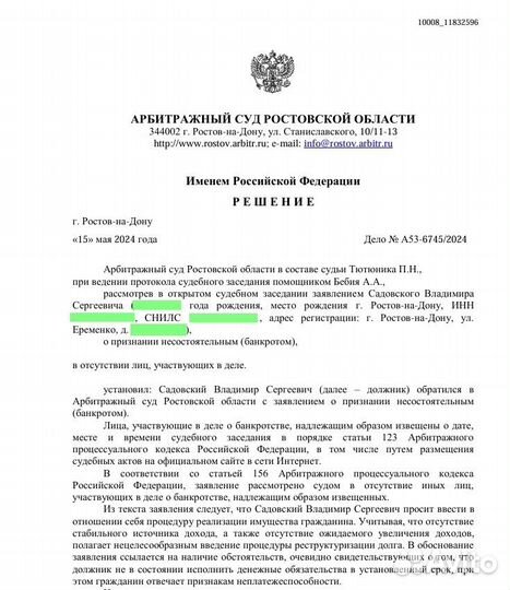 Законное освобождение от всех долгов по фз-127