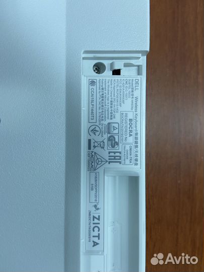 Комплект белый (клавиатура+мышь) dell KM636