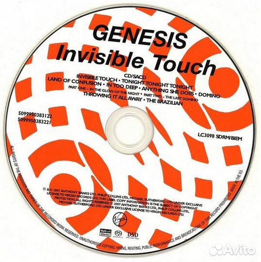 Genesis – Invisible Touch sacd+DVD