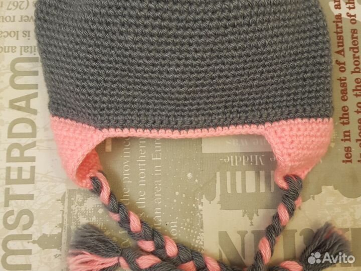 Вязаная шапочка- Мышка- норушка