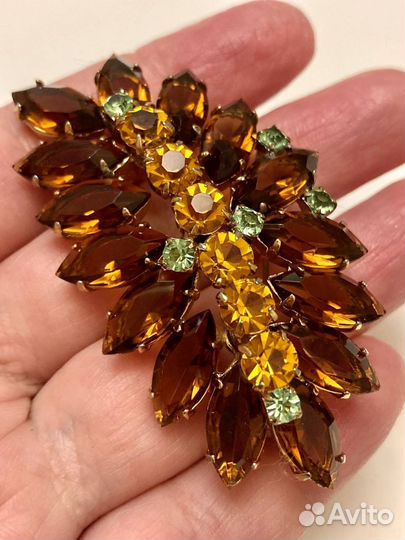 Брошь винтаж чехословакия