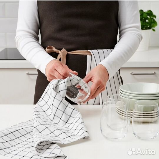 Кухонные полотенца IKEA rinnig 4шт новые 45x60