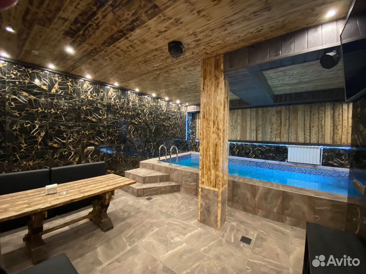 Сауна с бассейном