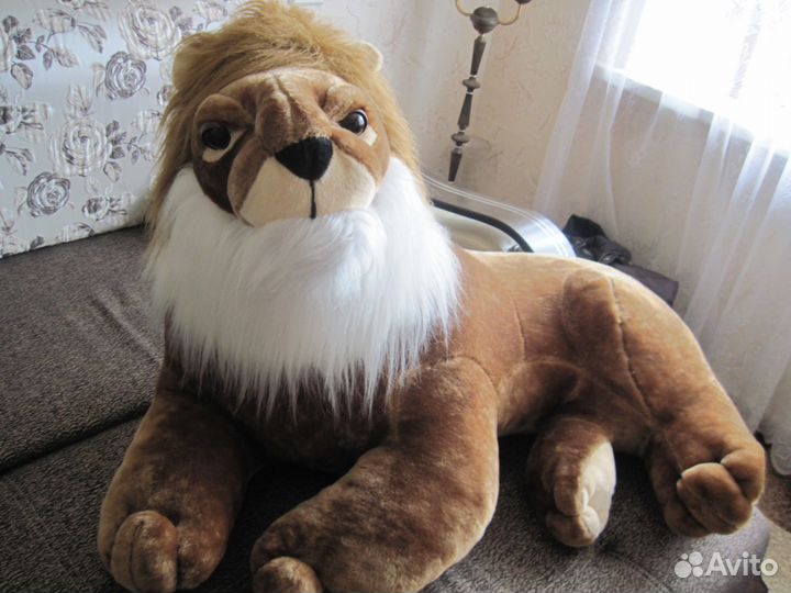 Лев напольная мягкая игрушка