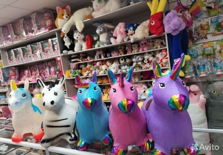 Ослик резиновый прыгун, лошадка