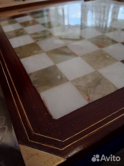 Шахматы из натурального камня (Оникс, мрамор)