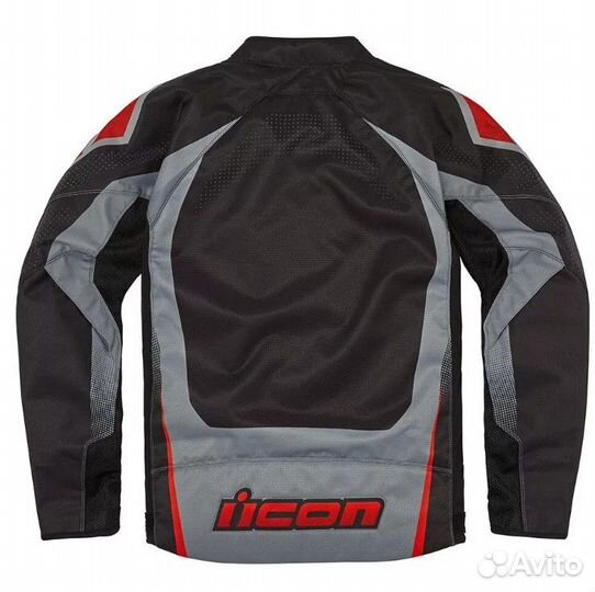 Icon Hooligan Ultrabolt мотокуртка черная