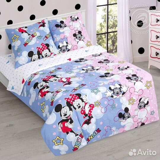 Комплект постельного белья 1.5 поплин хлопок