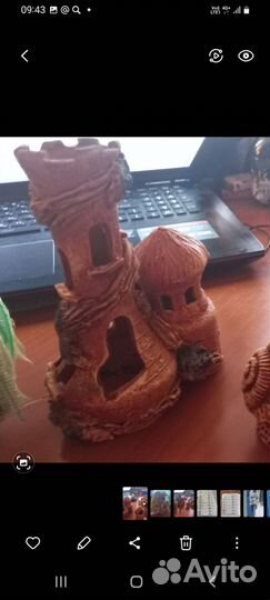 Аквариумы. Два. Декор, керамика. Одним лотом