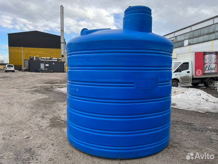 Емкость пластиковая 5 м3 для сыпучих продуктов (ве